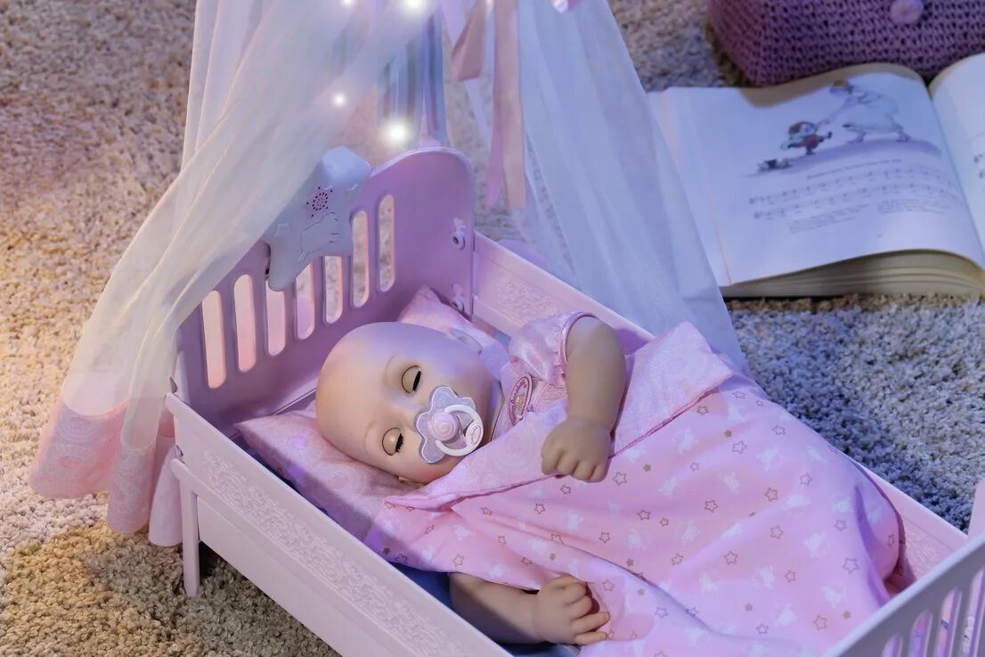 Кроватка Baby Annabell сладкие сны. Кукла Беби Бон Анабель. Zapf Creation кроватка для куклы Baby Annabell. Кроватка спокойной ночи бэби Аннабель. Колыбельная для куклы
