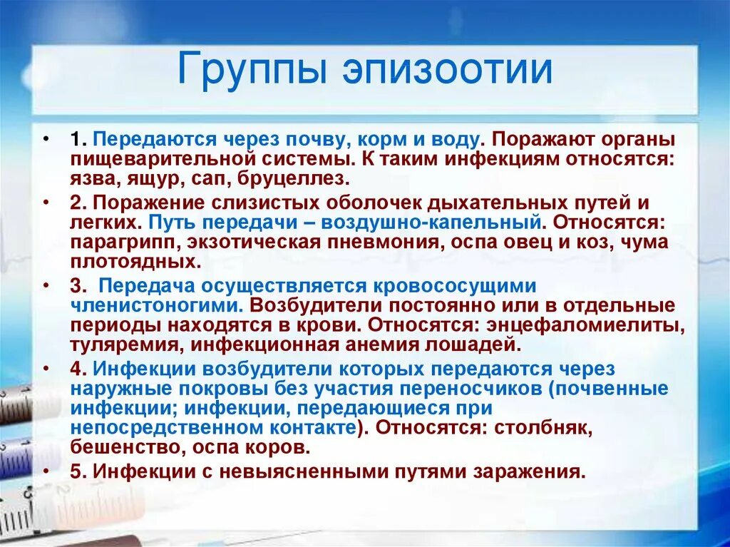 Заболевания передающиеся через почву