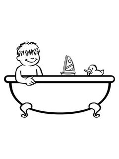 Рисунок ванной для детей
