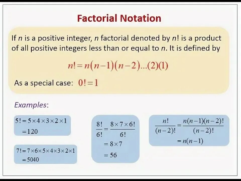 0 factorial