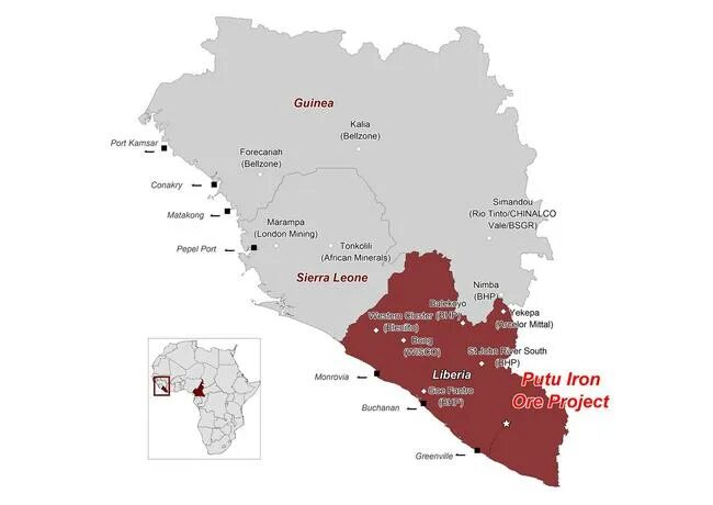 Либерия на карте. Административное деление Либерии. Экономическая карта Либерии.