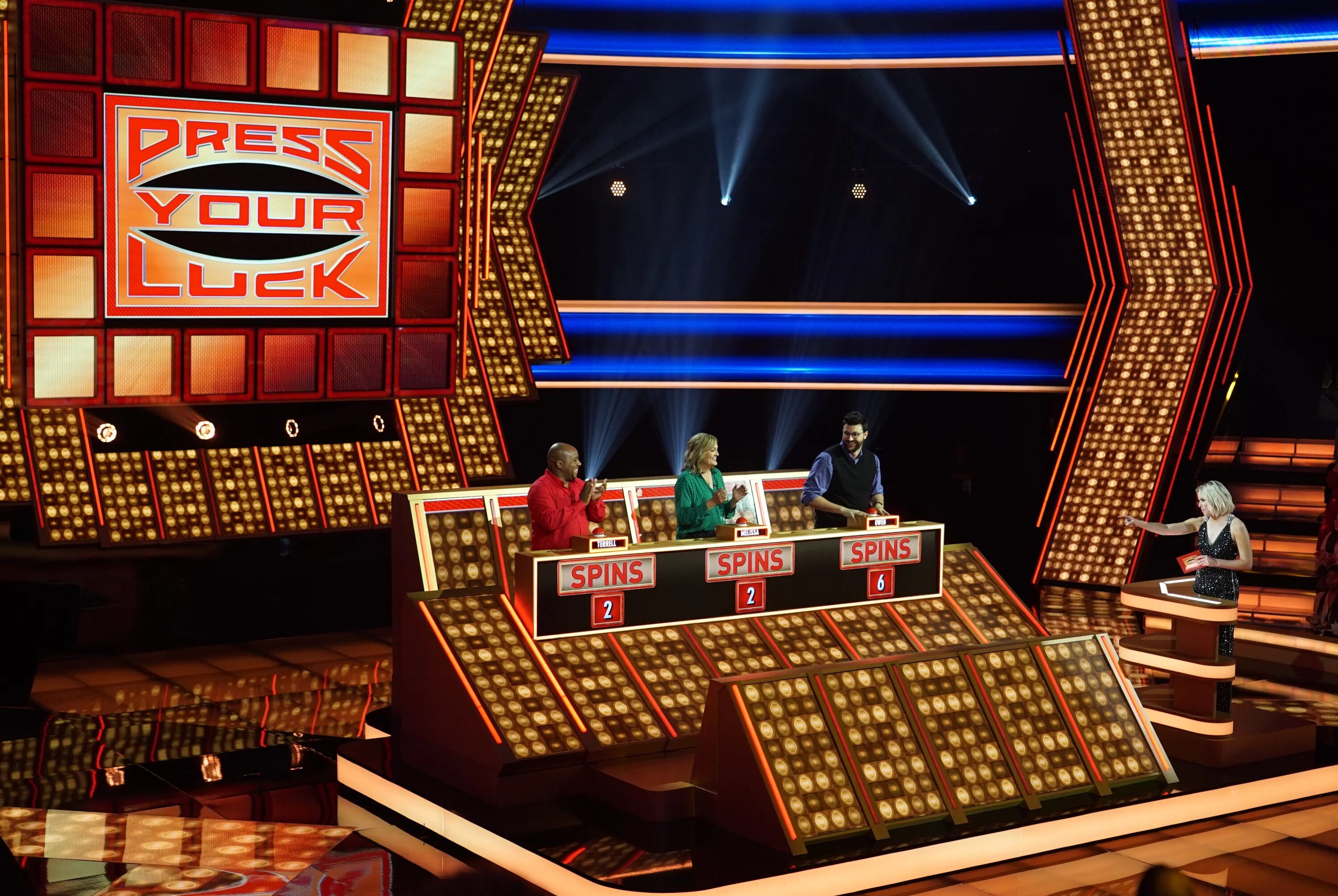 Press luck. Press your luck 2010 edition pc. catch your luck сцены. zenjir 5000 luck. set of the gameshow.