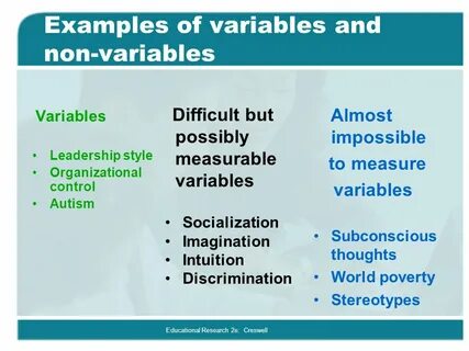 Quantitative variables