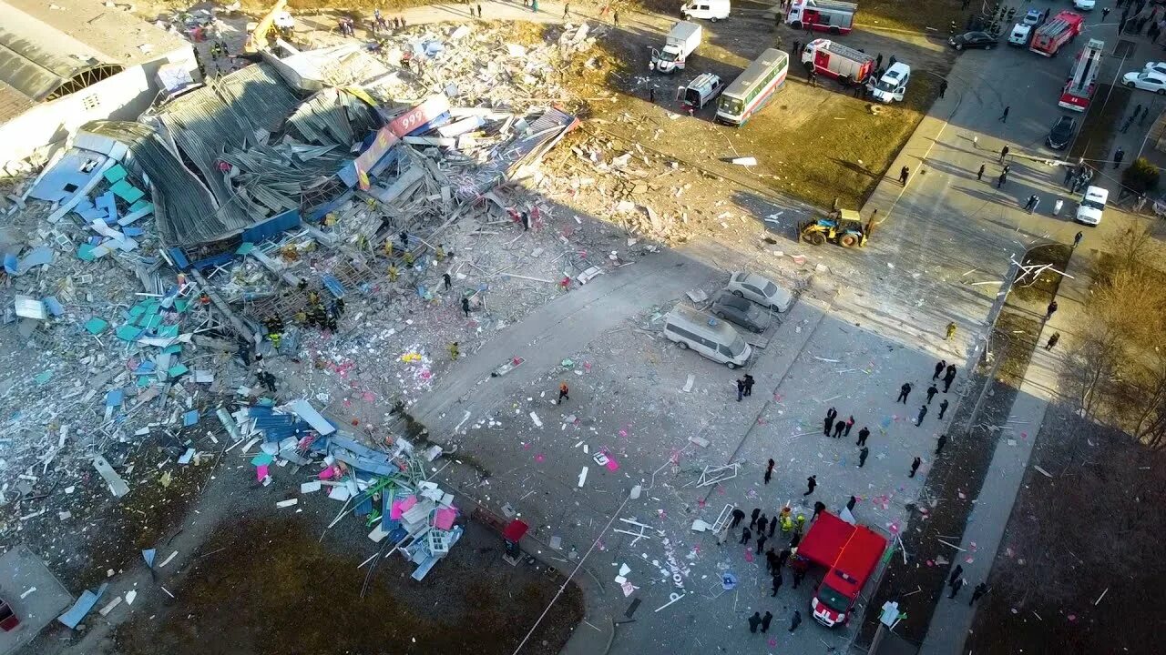 Теракт в трц крокус. Торговый центр после взрыва.