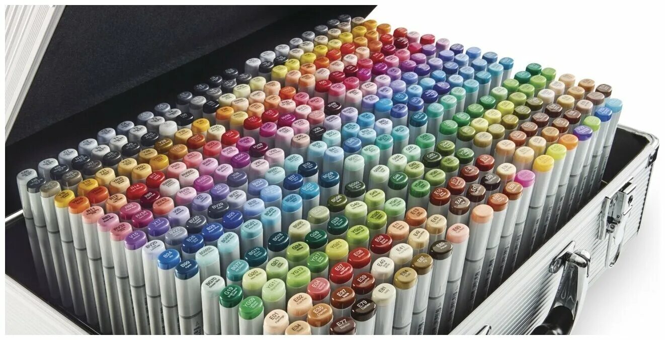 COPIC Набор маркеров Sketch в чемодане, 358 шт., H21075-450 - Фломастеры и марке