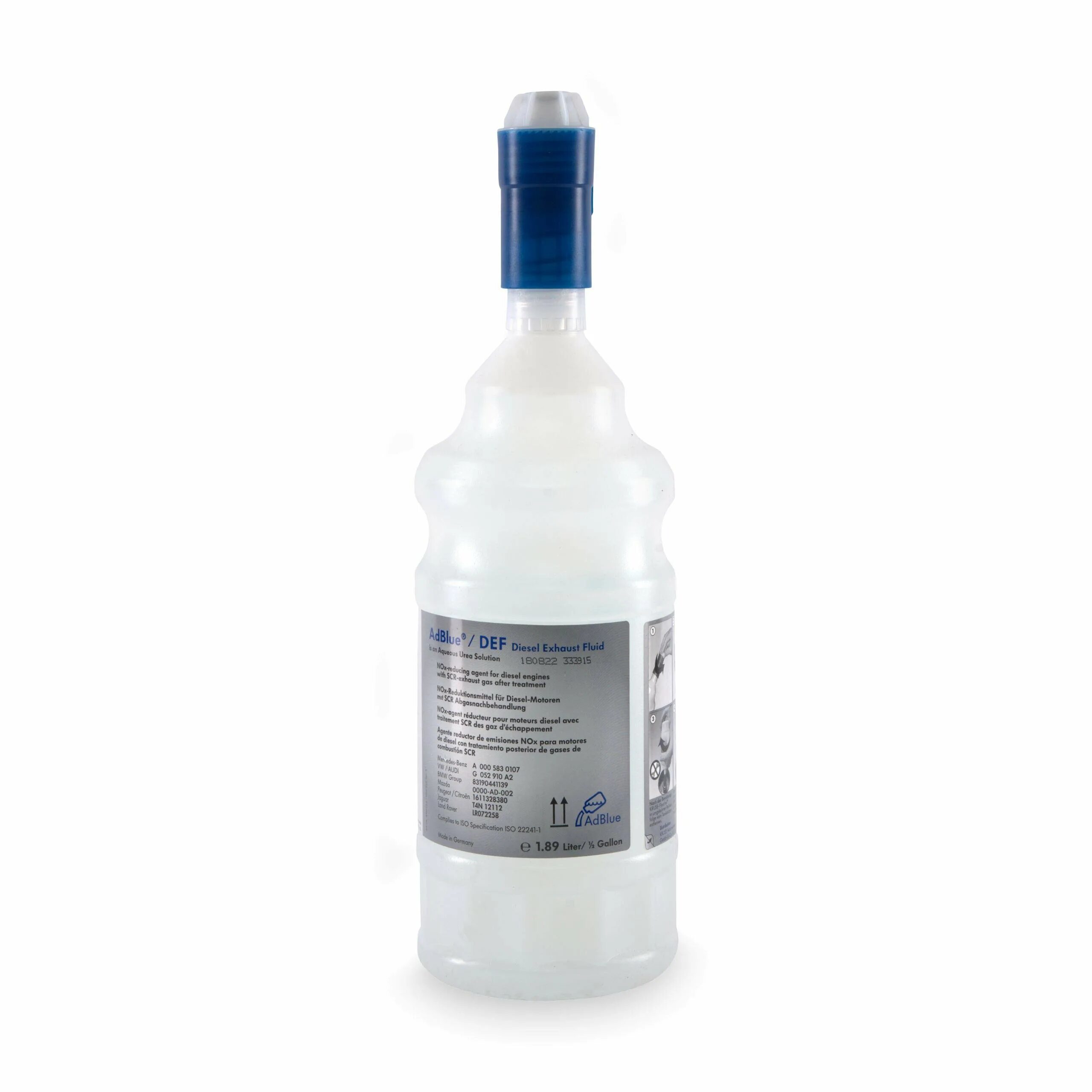 Fill fluid. Diesel exhaust fluid.