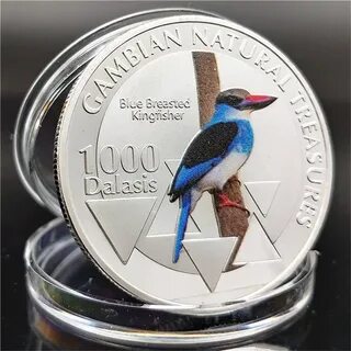 Animal Coin Congo Lucky Lam Kingfisher Ocean Gift Commemorative Coin Medal ...