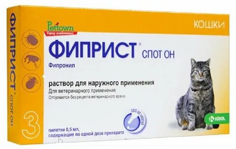 Капли спот он для кошек