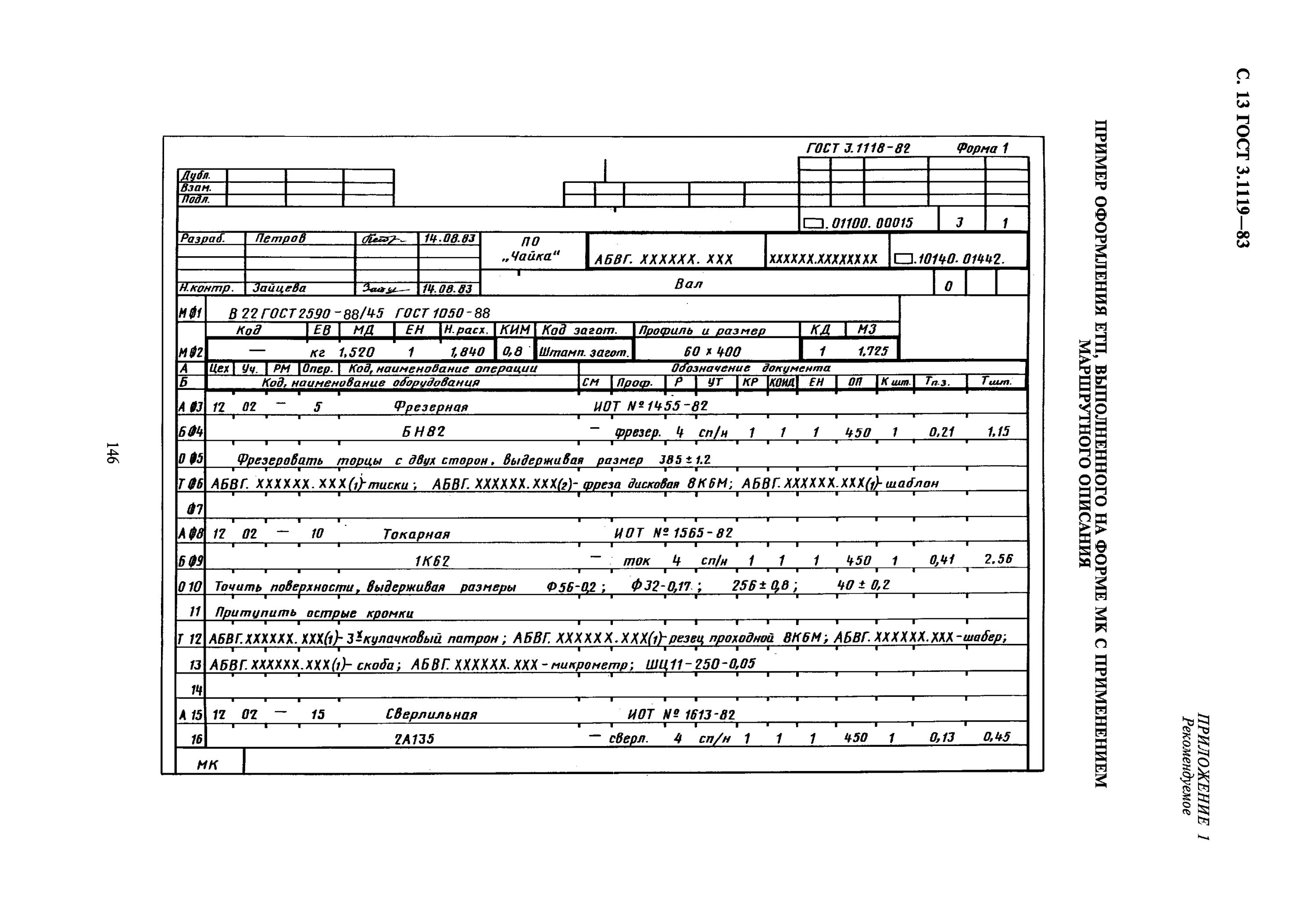 Ремонтная технологическая документация. ГОСТ 3.1119-83. ГОСТ 3 1118 82 форма для металлических деталей. Ведомость технологических документов ГОСТ 3.1122-84. Маршрутное описание технологического процесса ГОСТ 3.