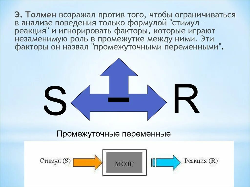 Переменный стимул. Бихевиоризм стимул реакция схема. Толмен детерминанты поведения. Взаимодействие стимул реакция. Переменный стимул.
