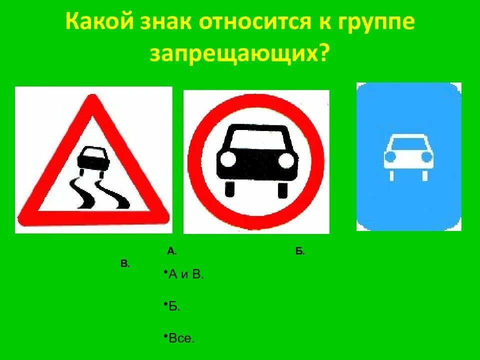 Знаки ПДД. Какой знак относится к группе запрещающих. Какие знаки относятся к запрещающим. Дорожные знаки для подготовки на безопасное колесо.