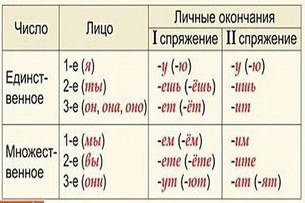 Полоть 1 лицо множественное число