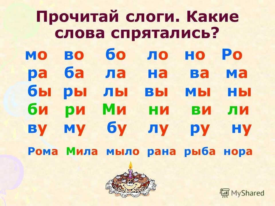 Шкафы на какой слог