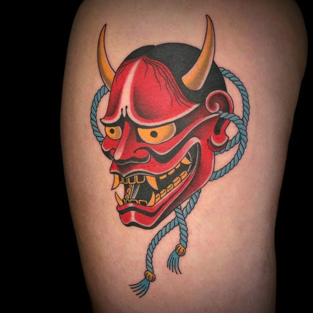 Ханья тату значение. Hannya демон тату. ханья демон. hannya японский демон тату. hannya маска тату.