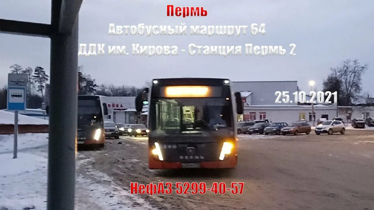 Остановки 1 автобуса пермь. 64 Автобус Пермь. Маршрут 64 автобуса Пермь. Автобус 64 Пермь Закамск. Автобус НЕФАЗ Пермь.