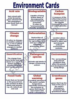 Environment cards
