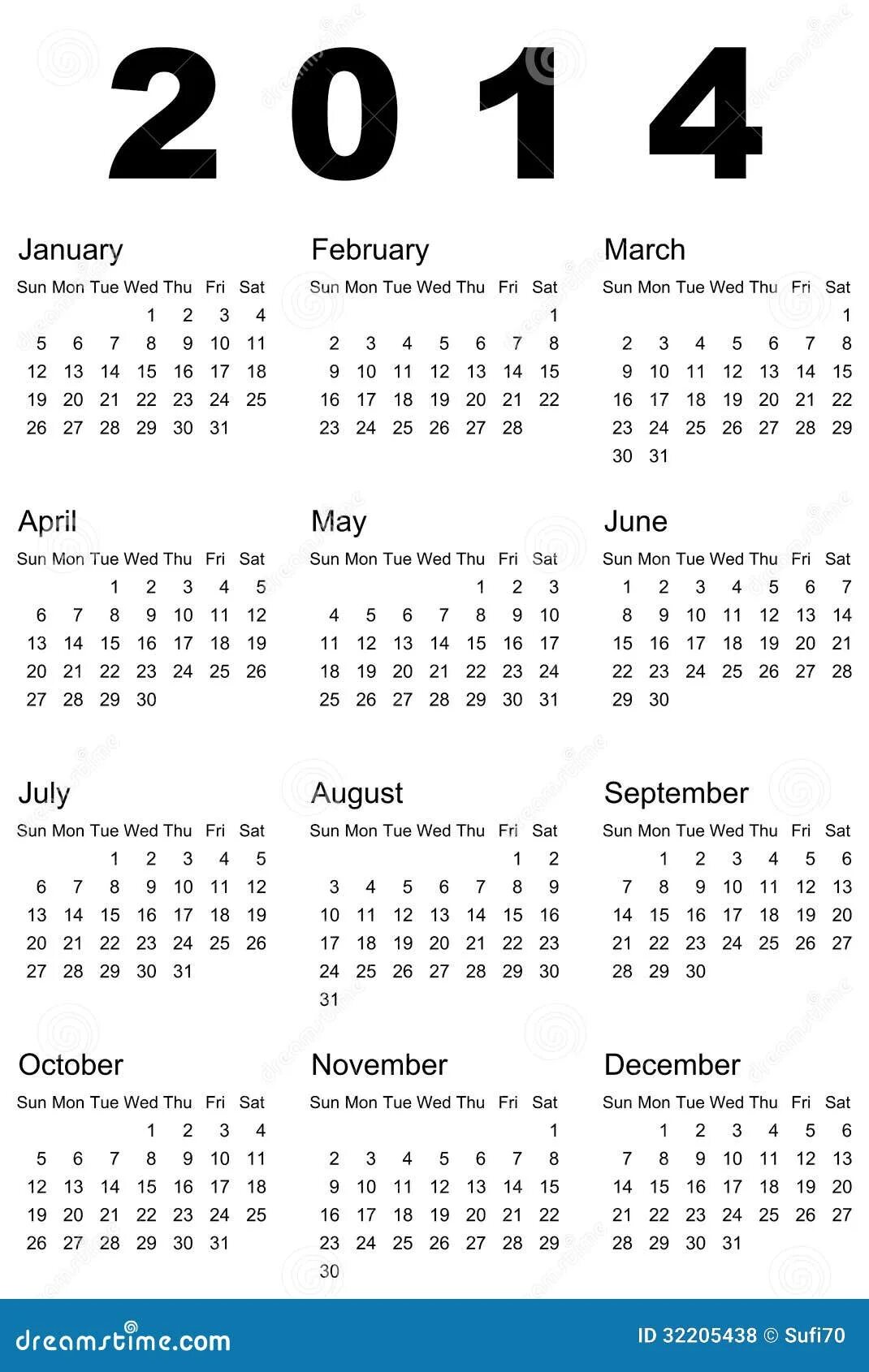 Calendar for 2014 and 2015 in vector. Calendar for 2014 and 2015. To be used by 