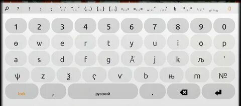 Раскладка латинские буквы