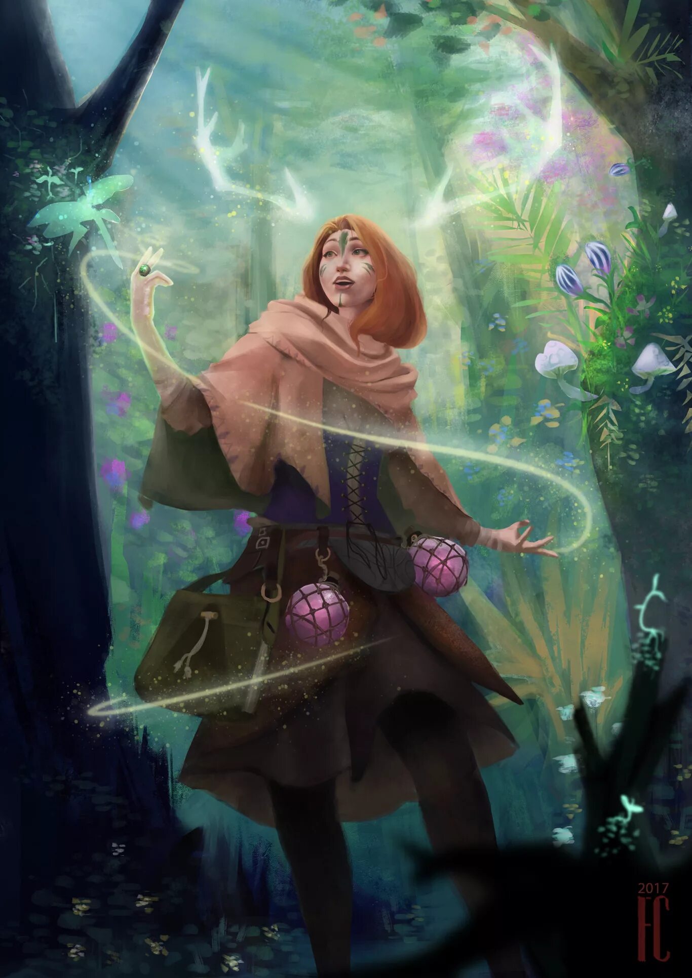 травница фэнтези арт ведьма. мультяшные волшебницы. лесная фея. сказочные цветы. феи zorina baldescu.