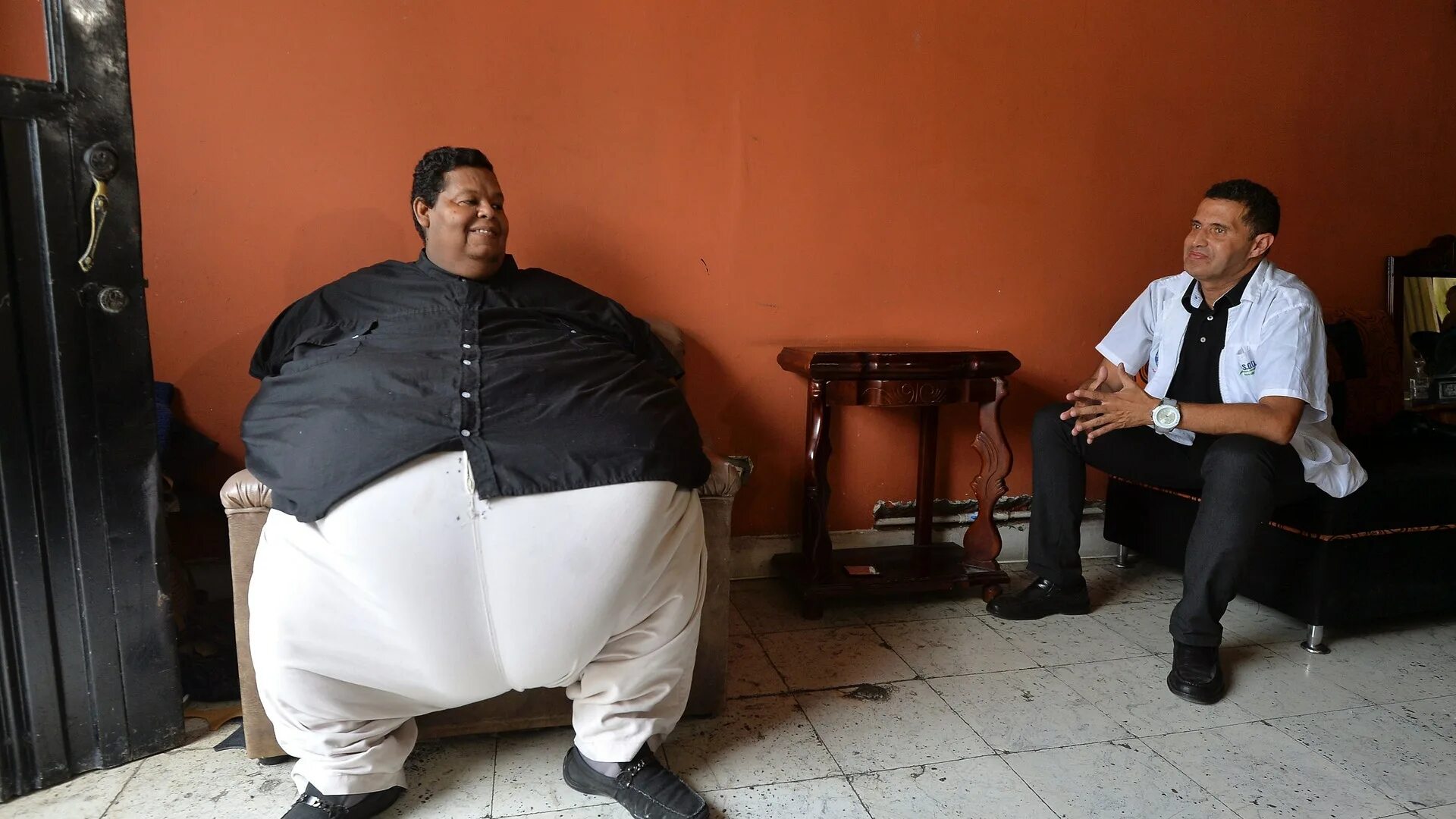 Хуан Педро Франко 600 кг. Мужчина с большим весом