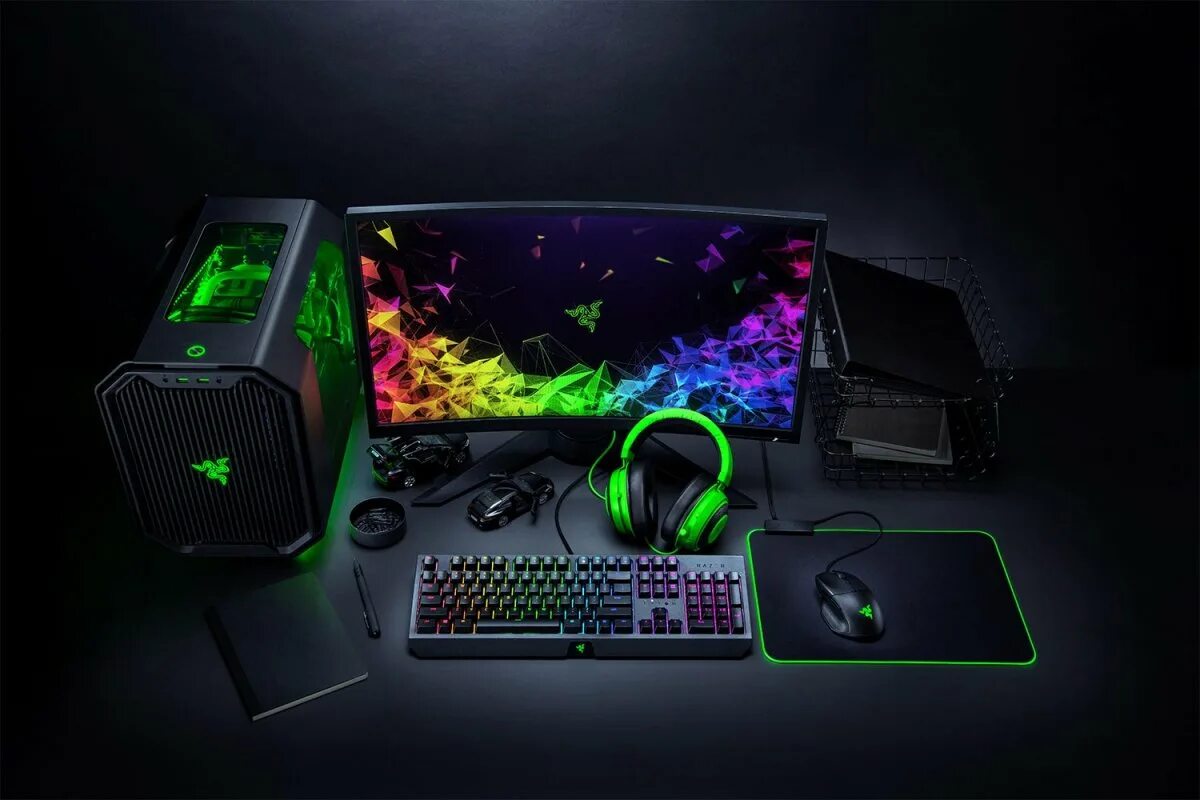 Razer setup. Компьютер рейзер. игровой геймерский пк razer. пк сетап 2019 razer. игровой компьютер.