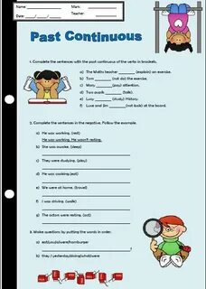 Past continuous homework