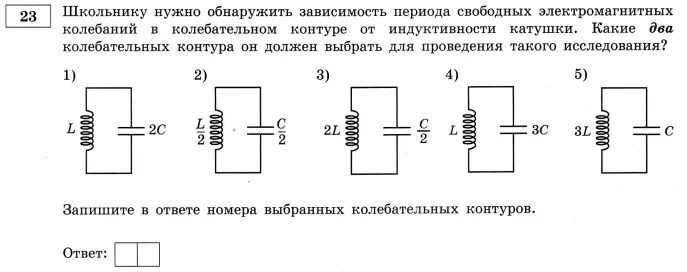 Электромагнитные колебания тест 9 класс. Зависимость периода от индуктивности катушки. Схема электромагнитных колебаний в контуре. Зависимость периода свободных электромагнитных колебаний в контуре. Электромагнитные колебания рисунок колебательный контур.