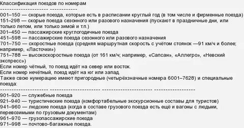 Скор категория поезда