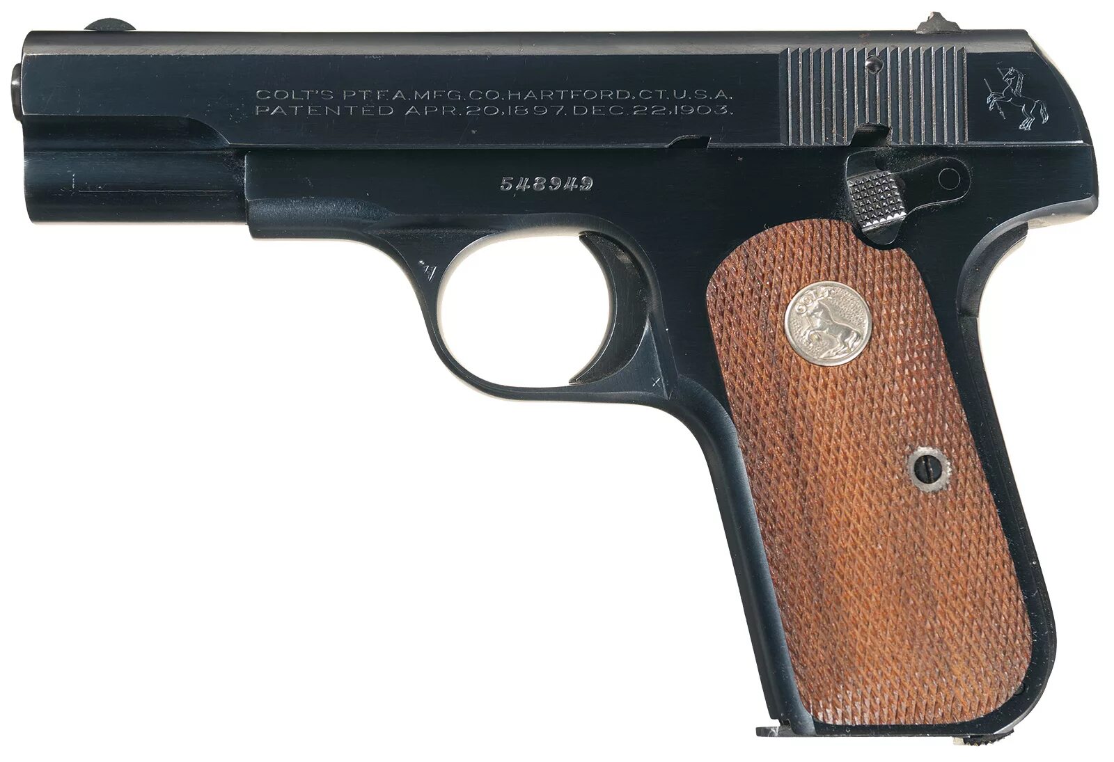 Pocket model. Colt 1903. colt 1908. colt model 1908 pocket hammerless.