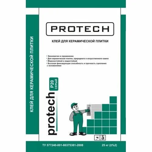 Клей PROTECH Р-20 для керамической плитки, 25. Клей Протек р-10 для керамогранита, 25 кг. Клей PROTECH Р-25 Экстра для плитки, 25 кг. Клей для плитки Протекх