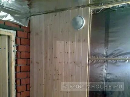 Утепление бани из блоков изнутри