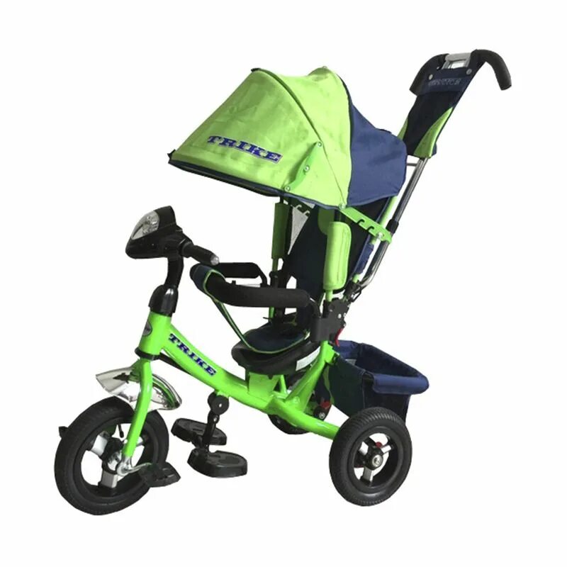 Велосипед детский 3х колесный с ручкой Trike st1b. Велосипед Trike 3-х колесный с ручкой. Велосипед Лексус трайк трехколесный салатовый. Трехколесный велосипед с ручкой с надувными колесами