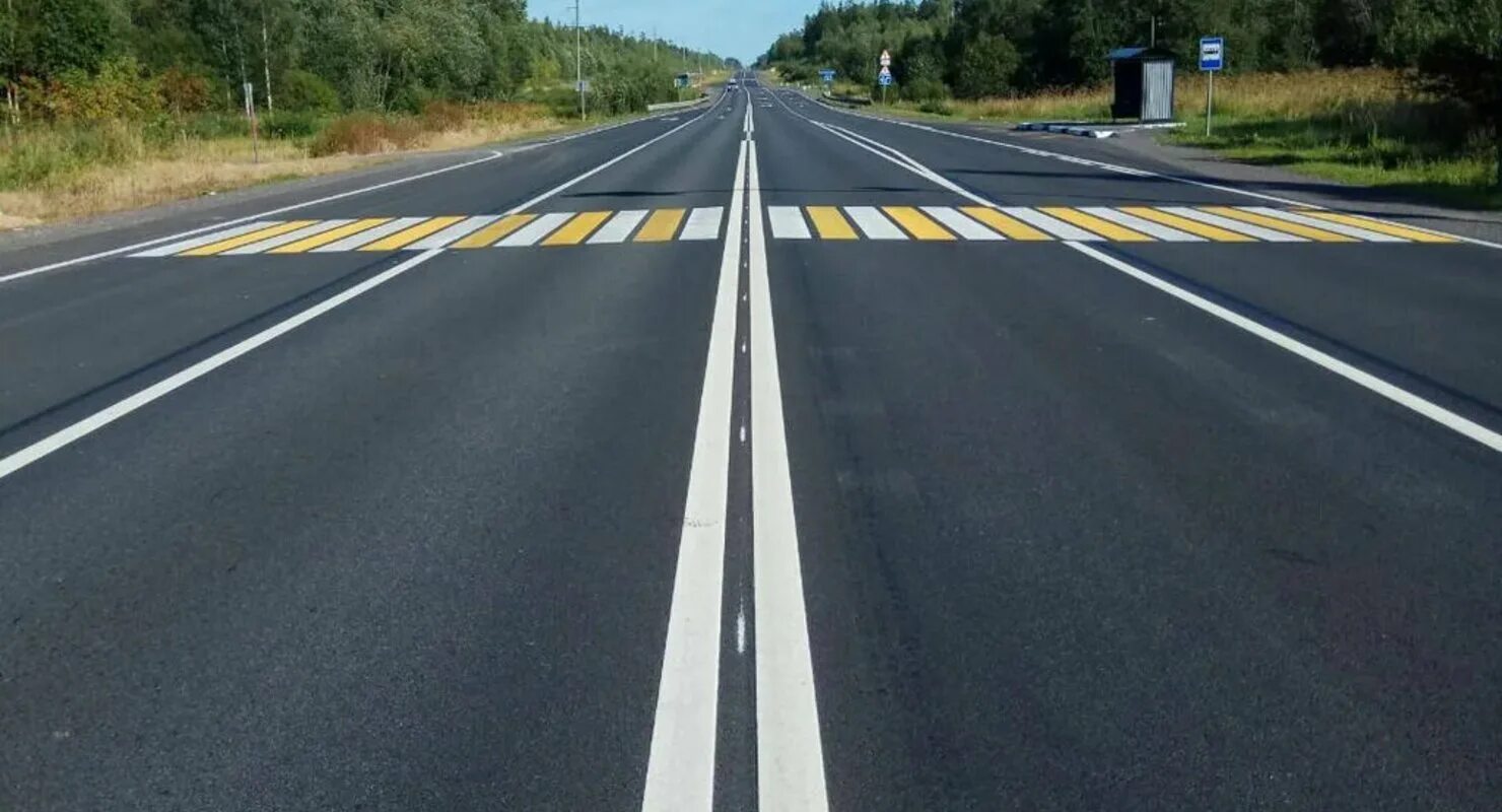 Сплошная линия дорожной разметки