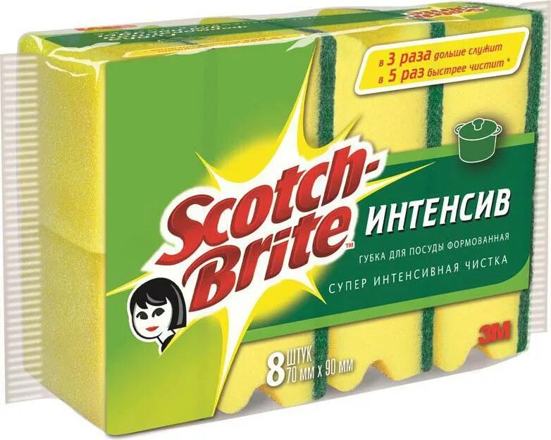 Губки с абразивом Scotch-Brite Classic 8 шт. Губки скотч Брайт интенсив. Губки для мытья посуды 3m Scotch-Brite 8 штук. Scotch Brite губка.