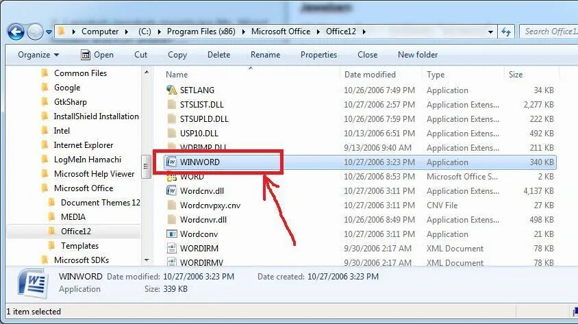 Ошибка приложения winword. Ошибка приложения winword