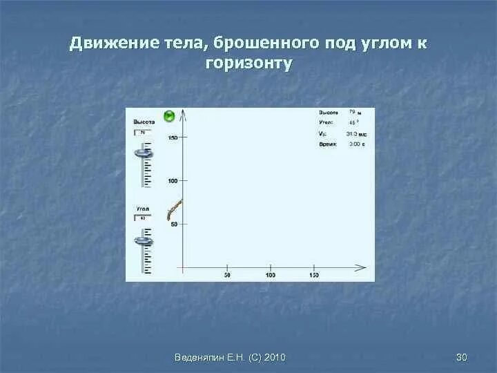 Движение тела брошенного под углом к горизонту. Тело брошенное под углом к горизонту. Модель движения тела брошенного под углом к горизонту excel. Тело брошенное под углом к горизонту формулы эксель.