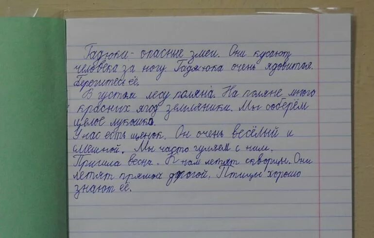 Как писать в тетради в линейку