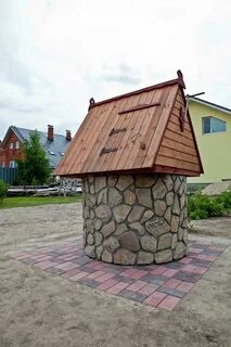 Плитка вокруг колодца