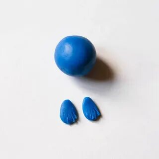 Что можно сделать из голубого пластилина