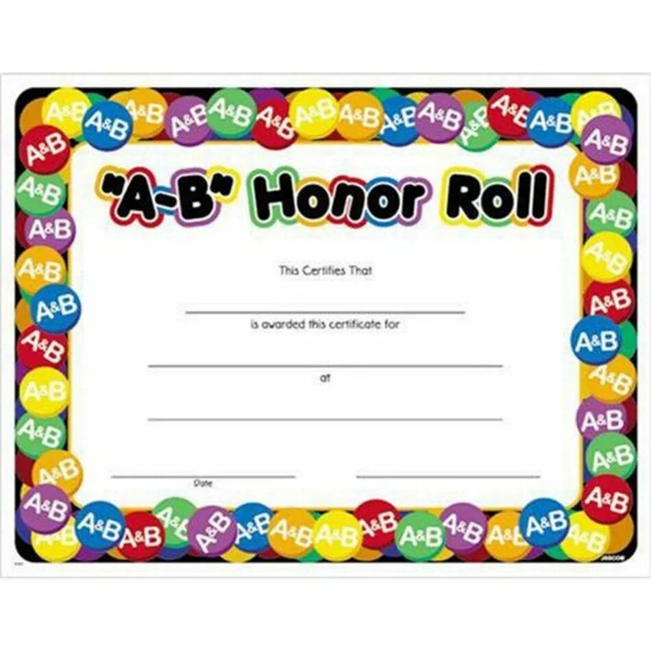 Honor Roll Award. Certificate of Honor for Kids. Children Honor Roll. Honor Roll ideas.