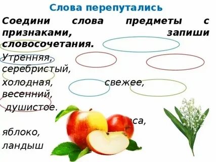 Найди слова которые обозначают предмет