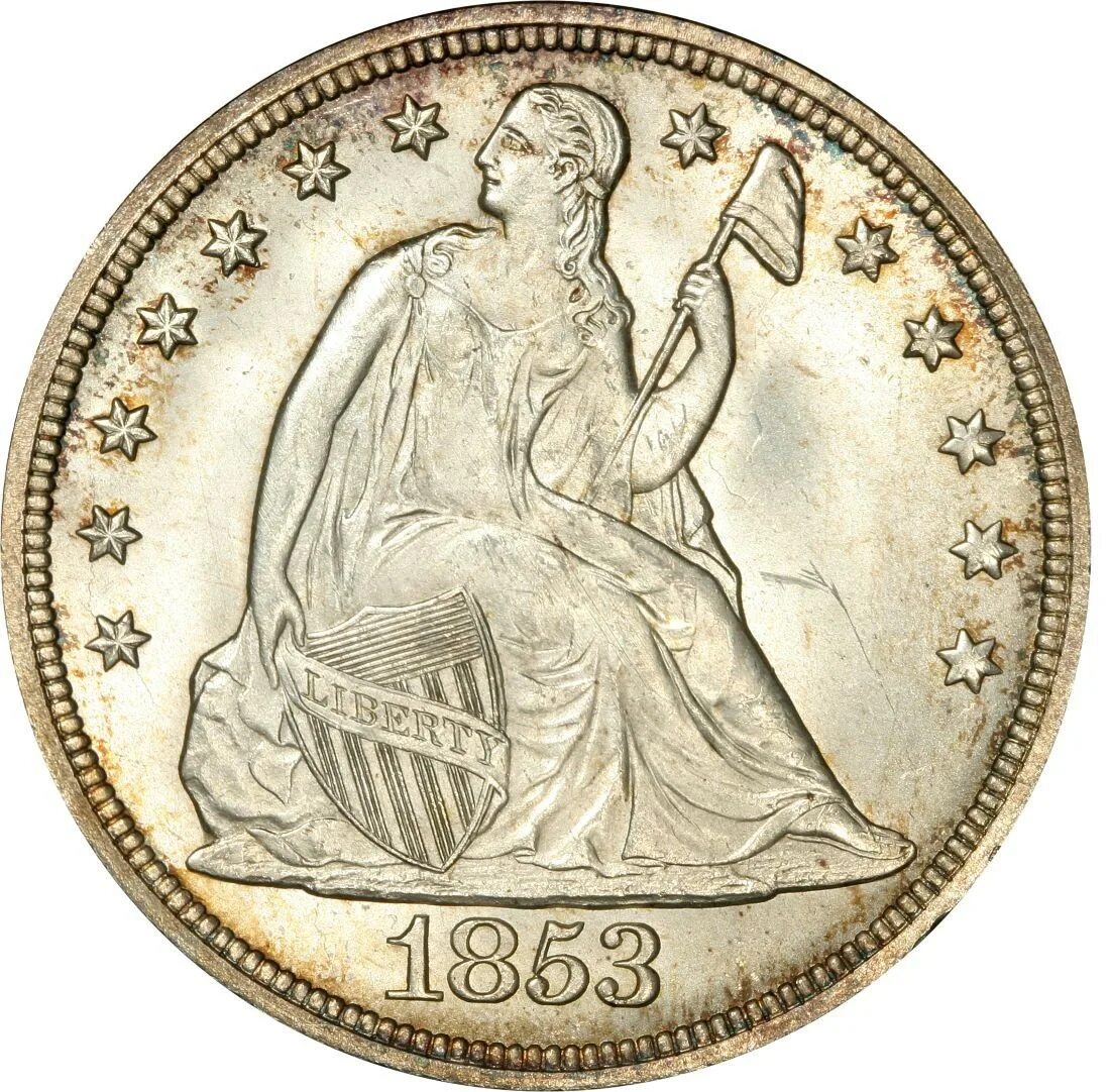 1842 Seated Liberty Silver Dollar. Серебряный доллар. Серебряный доллар США. Один доллар Либерти. Доллар серебро купить