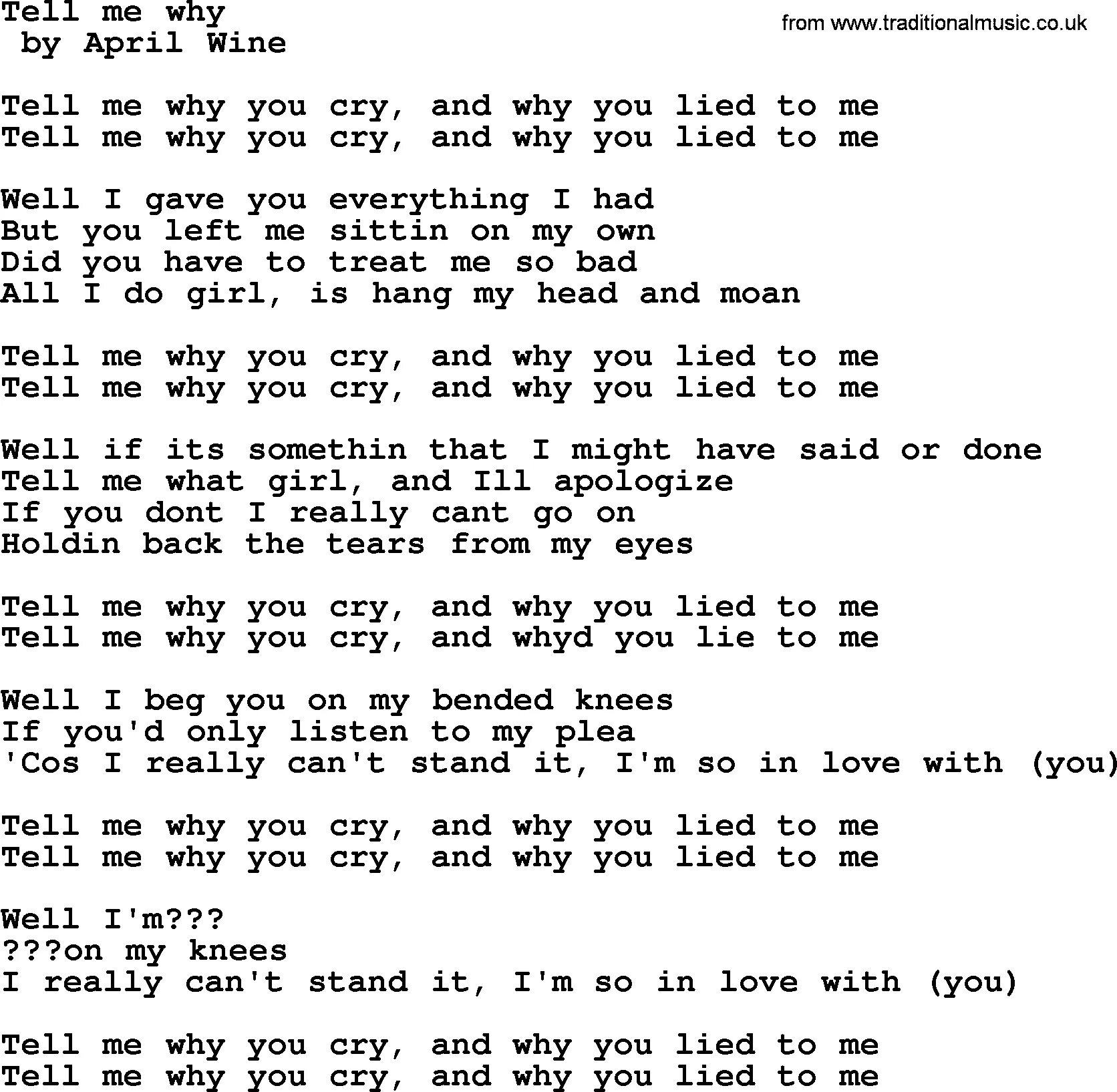 Текст песни tell me why. Tell my why песня. Песня why why why. Tell me tell me текст. Перевод текста why