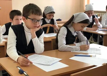 Чеченские школьники