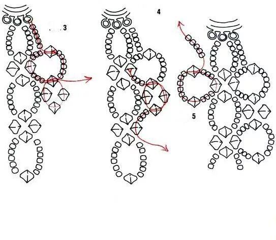 Красивые браслеты схемы. Схемы для бисероплетения браслет из стекляруса и бисера. Слейв браслет из бисера схема плетения. Кружевной браслет из бисера схема плетения. Браслет из стекляруса схема.