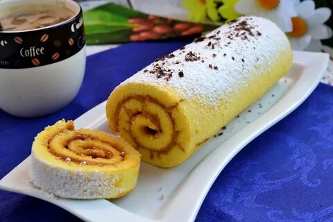 Рулет с варен сгущенкой