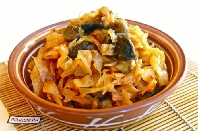 Тушеная капуста с грибами Быстро! Вкусно! Полезно! Дзен