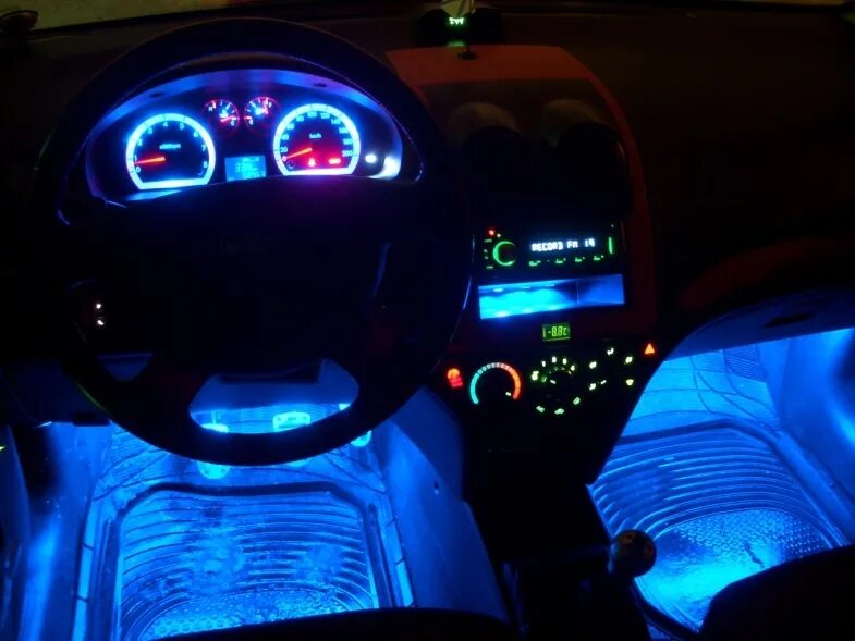 подсветка приборов авео