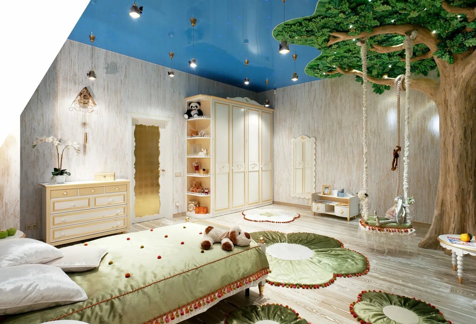 Двухъярусная кровать в морском стиле. Кровать в морском стиле. Оригинальный интерьер квартиры. Оригинальная спальня. Фото оригинальных комнат.