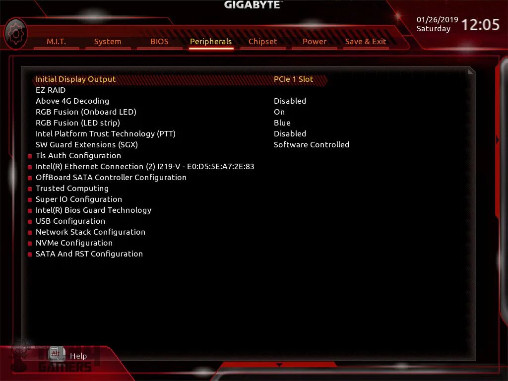 Initialize display